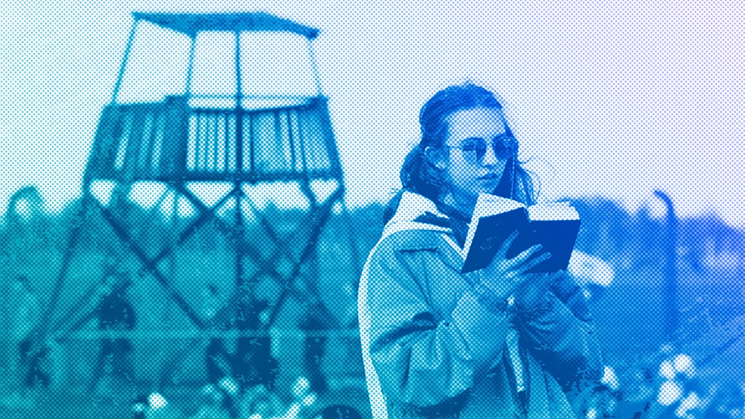 A participant stands at the former Nazi German death camp of Birkenau during the March of the Living in 2019