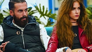 José María López, and his victim, Carlota Prado during the filming of Big Brother