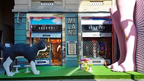 Quirky Italian design house Seletti's store and showroom in Milan 