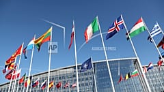 NATO üyesi ülkelerin braykları / Brüksel 