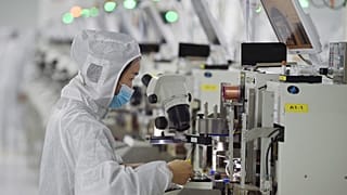 Produção de semicondutores em Suqian, China