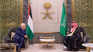 ولي العهد السعودي يستقبل الرئيس الفلسطيني، جدة 18/04/2023