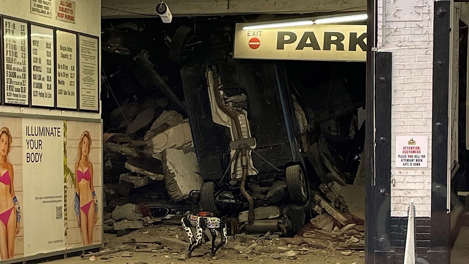 Das Parkhaus in Manhattan war am Mittwoch eingestürzt. 