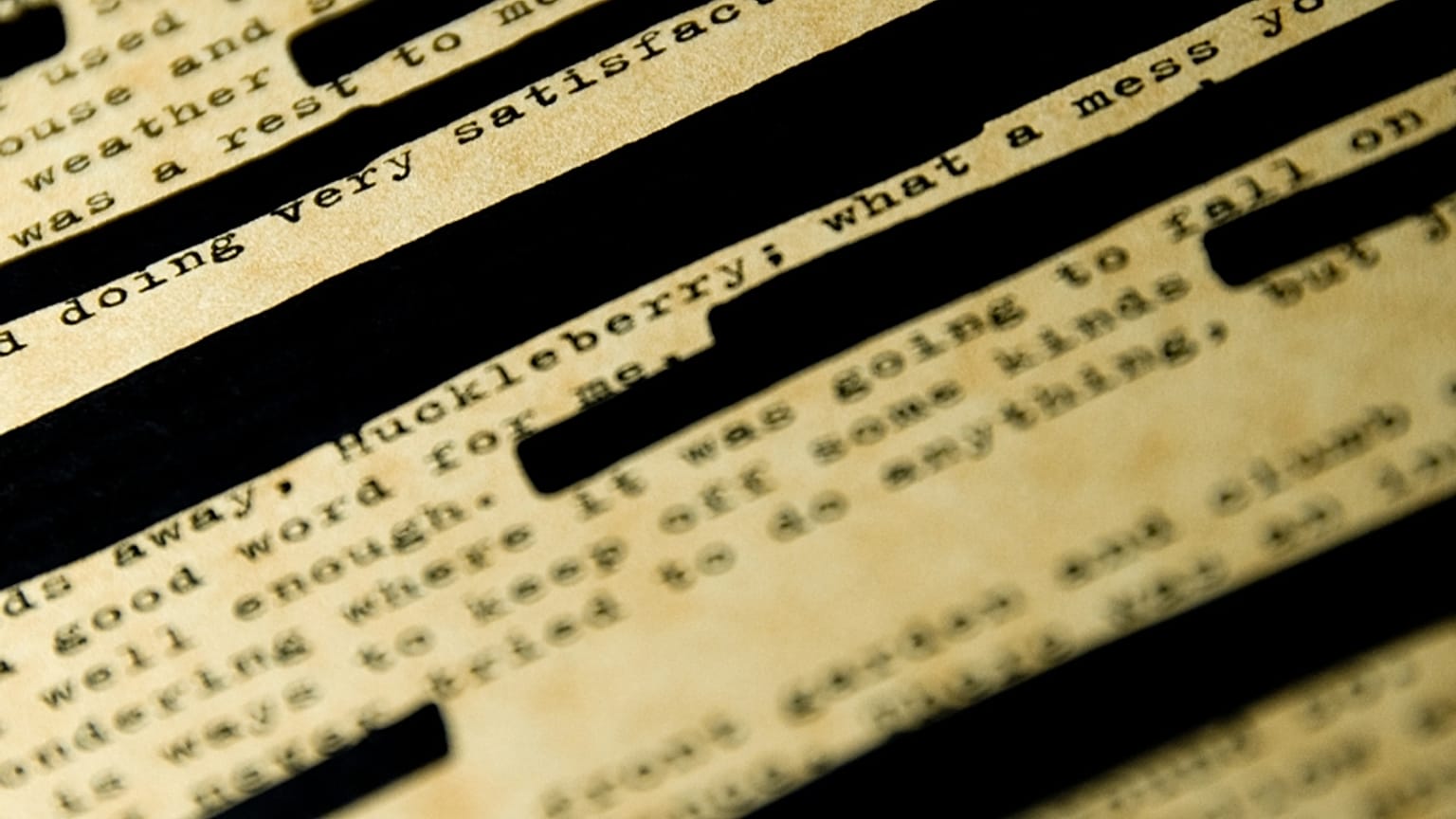 A censored text. 