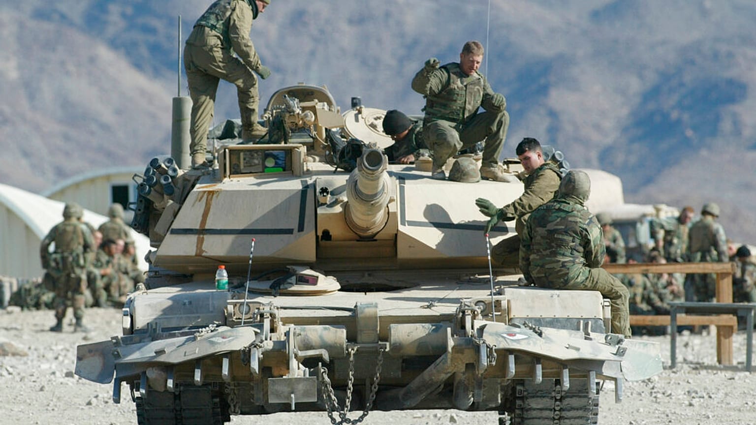 ABD ordusuna ait bir Abrams tankı