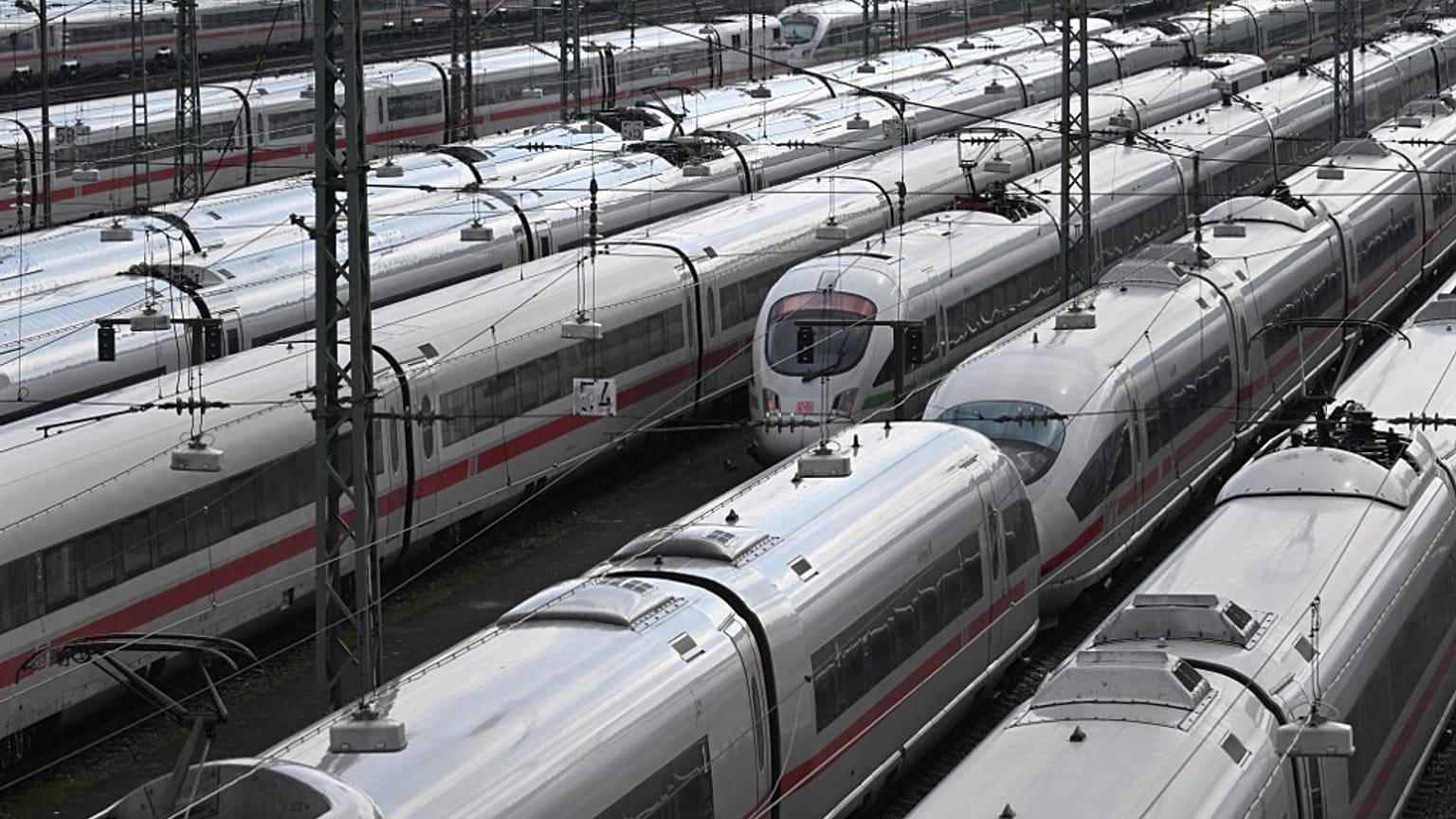 The strike led to the cancellation of virtually all trains across Germany