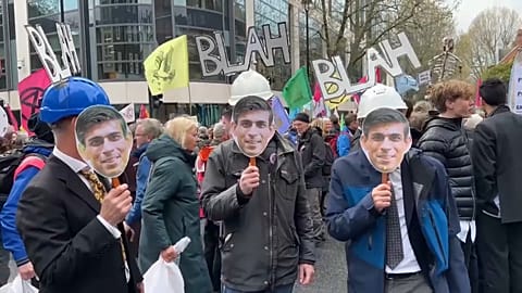 Climate change protestors in London, April 21 2023