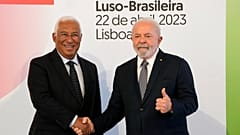 Der brasilianische Präsident Luis Inacio Lula da Silva und der portugiesische Ministerpräsident Antonio Costa 