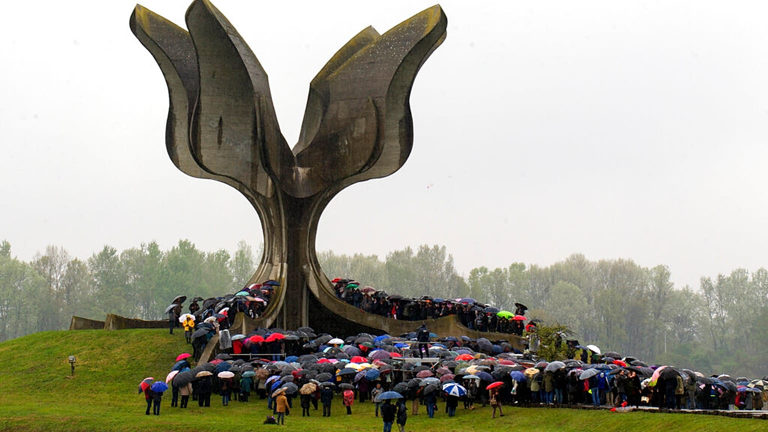 FILE: Commemoration in Jasenovac, on April 12, 2019. 