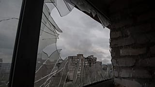 Die umkämpfte Stadt Bachmut in der Ukraine