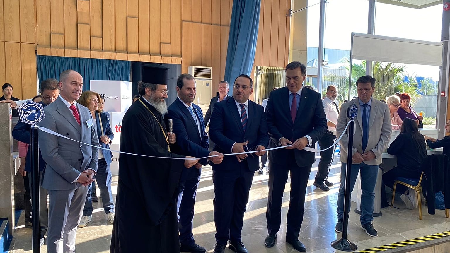 Από τα εγκαίνια της έκθεσης στην Κύπρο