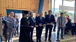 Από τα εγκαίνια της έκθεσης στην Κύπρο