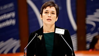Evgenia Kara-Mourza, épouse de l'opposant russe Vladimir Kara-Mourza, à Strasbourg, lundi 10 octobre 2022.