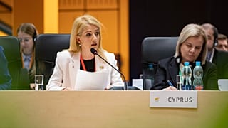 Η Πρόεδρος της βουλής της Κύπρου Αννίτα Δημητρίου στην διάσκεψη της Πράγας