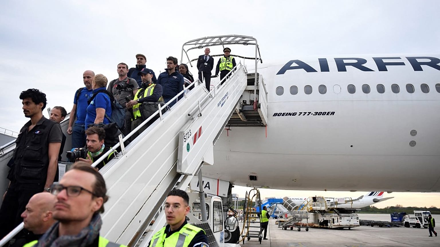 245 personnes sont arrivées à Paris (France) en provenance de Khartoum (Soudan), ce mercredi.