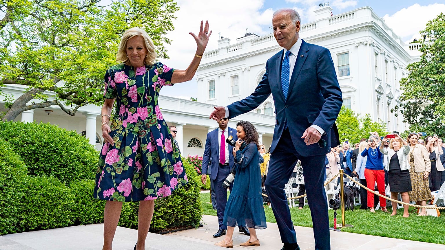 Joe Biden és felesége Jill a tanárok ünnepnapján, 2023. április 24-én