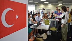 Turkish citizens living abroad vote for elections