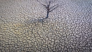 Vista del embalse de Sau a unos 100 km al norte de Barcelona. España, el 20 de marzo de 2023.