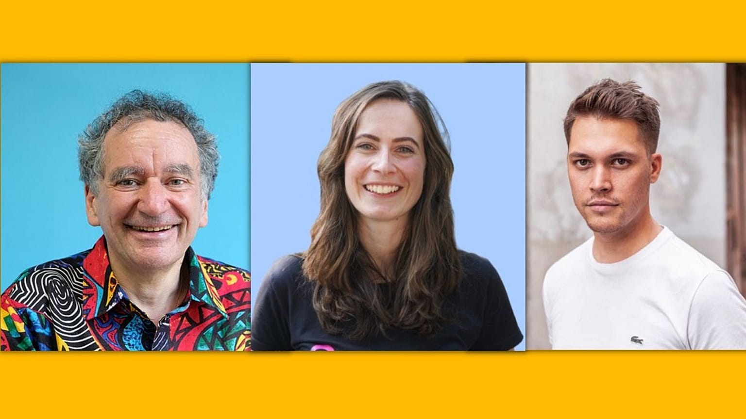 From left to right: Henry Stewart, Anita Ruszcsak and William Lin.