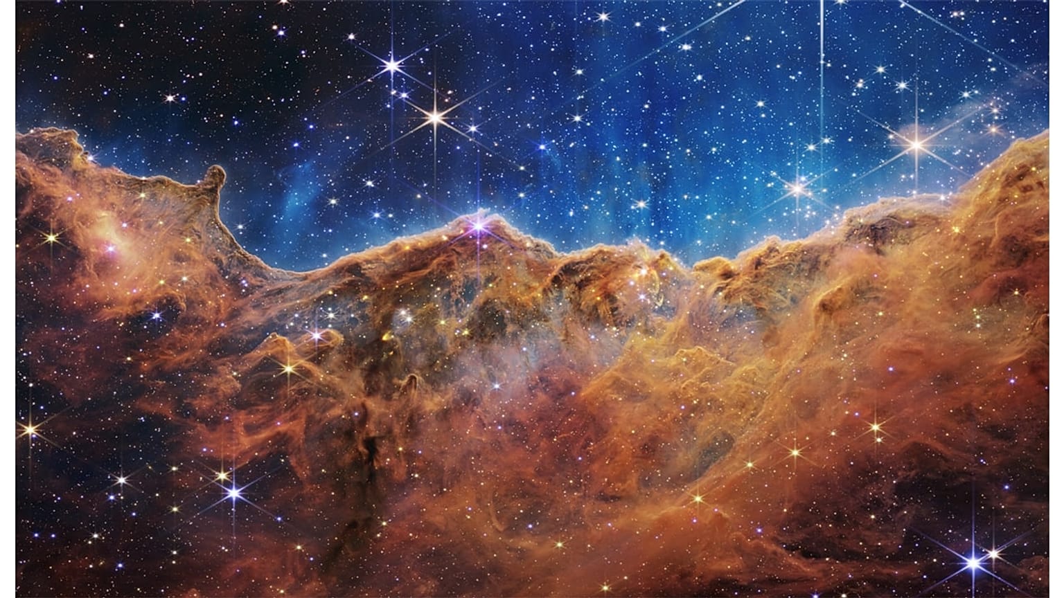 “Cosmic Cliffs” in the Carina Nebula (NIRCam Image)