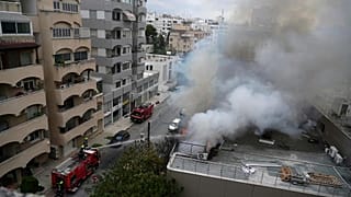 حريق يشتعل في مبنى المركز الثقافي الروسي بالعاصمة القبرصية نيقوسيا