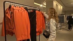 A Moscow shopper at new store Maag, a replacement for Zara.