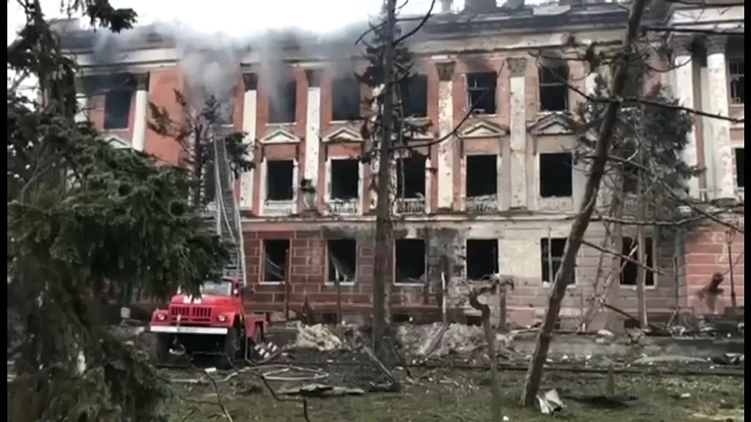 Николаев, попадание российского "Калибра"