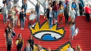 Látogatók a Lipcsei Könyvvásáron