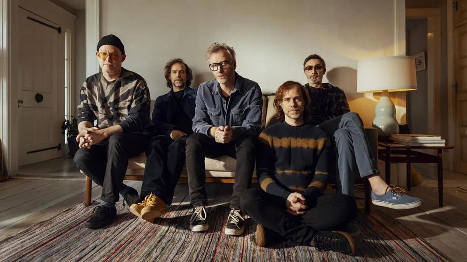 The National - from left: Scott Devendorf, Aaron Dessner, Matt Berninger, Bryce Dessner and Bryan Devendorf - return with their new album 'First Two Pages Of Frankenstein'