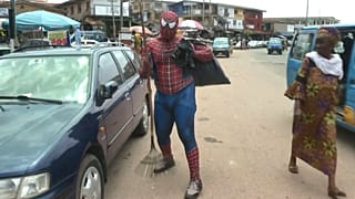Environmentalist Jonathan Olanlokun has become famous in his local town of Osogbo.