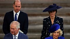 King Charles III, Camilla, the Queen Consort, Prince William, and Kate, Princess of Wales