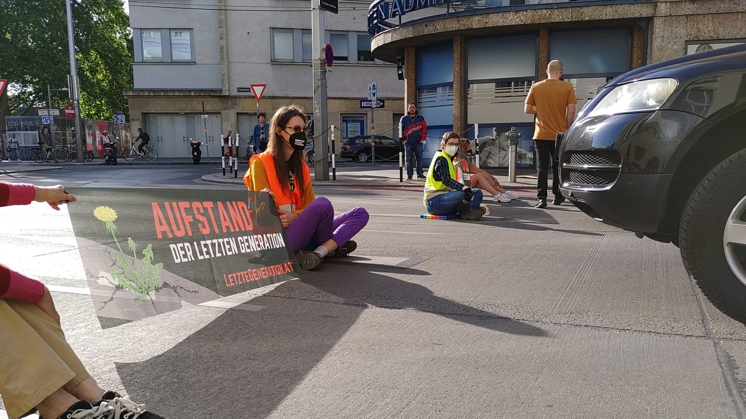 Bécsi tüntetés: forgalmi dugókkal a klímáért