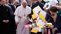 The Pope now needs a cane to walk. 