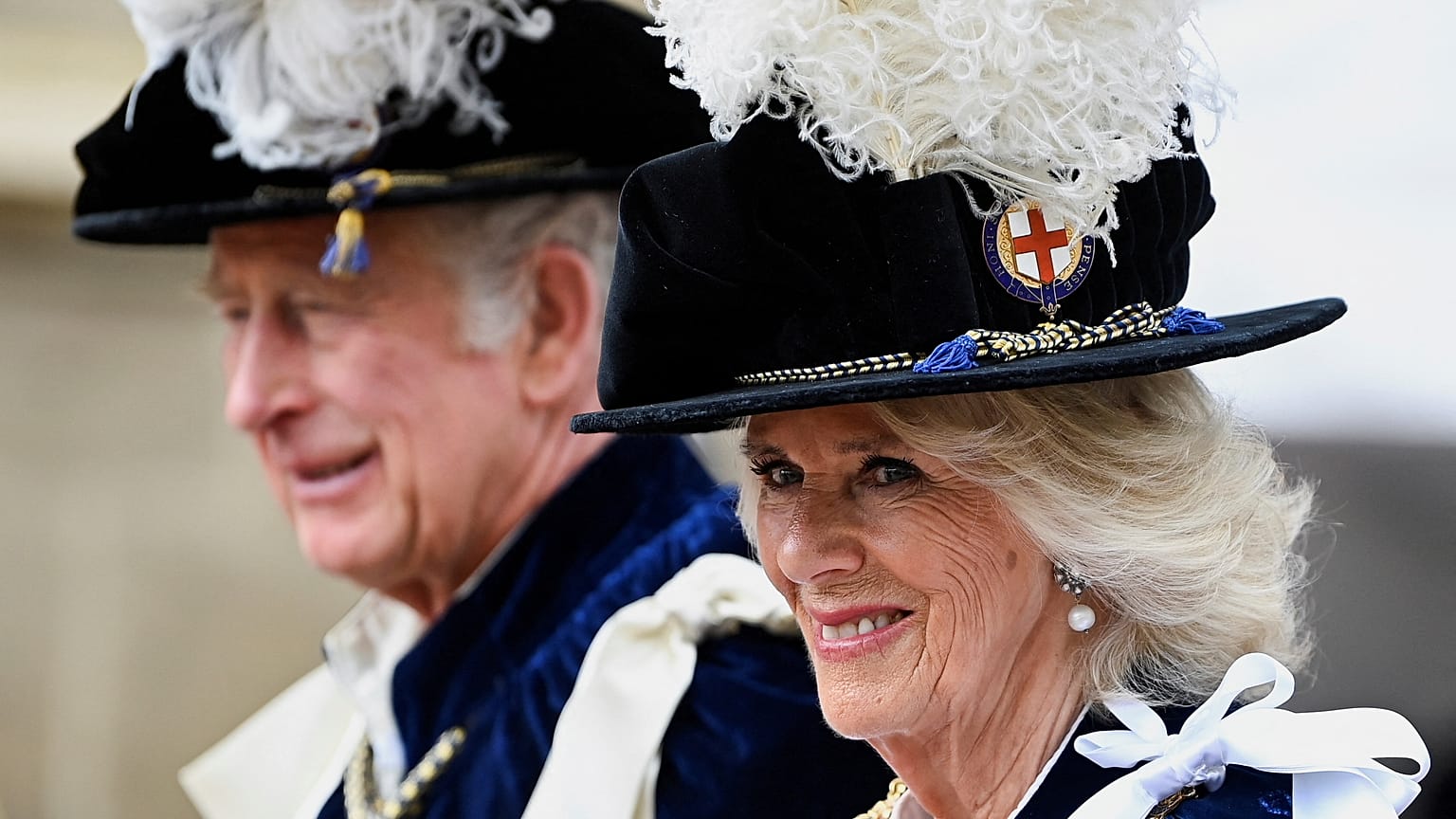 König Charles und Königin Camilla letztes Jahr in Windsor.