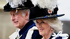 König Charles und Königin Camilla letztes Jahr in Windsor.