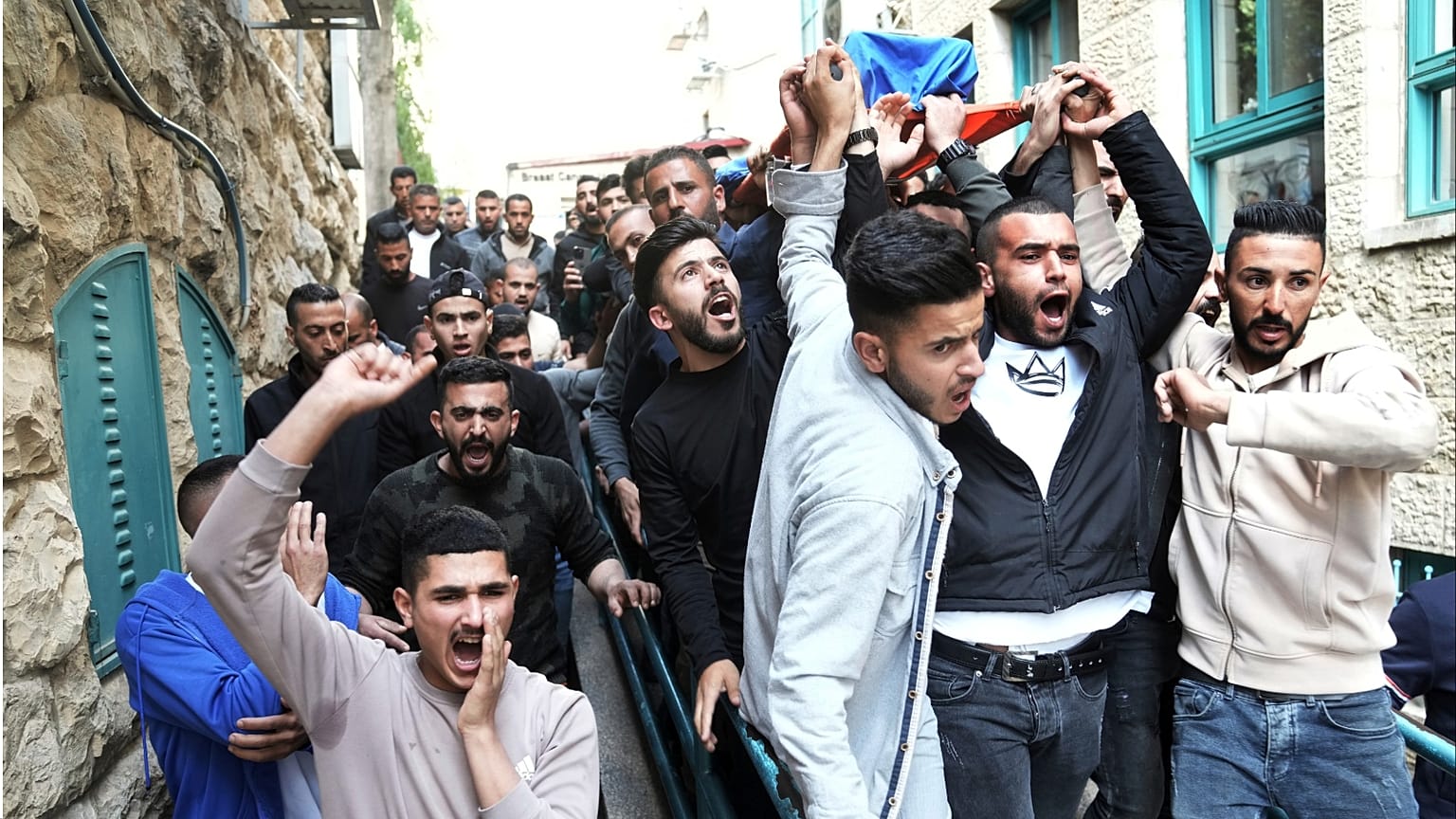 تشييع جثمان الطفل مصطفى عامر صباح (16 عاماً) 