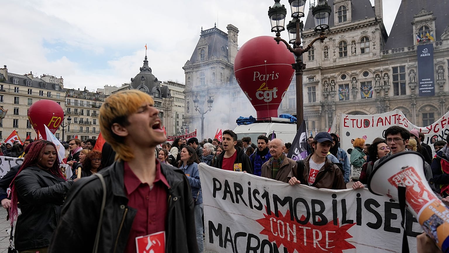 Kundgebung in Paris am 20. April 2023