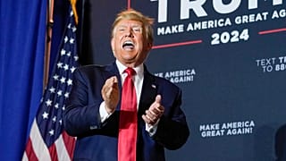Donald Trump kampánygyűlése New Hampshire-ben, 2023. április 27.