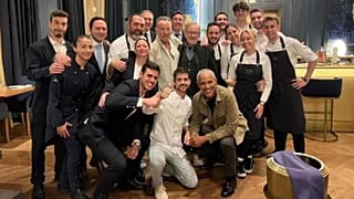 Spot the stars - Obama, Springsteen and Spielberg at dinner in Barcelona