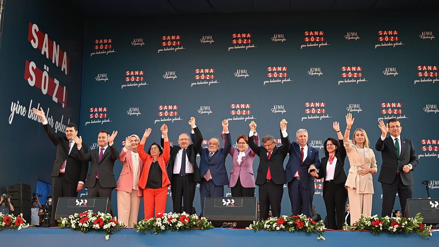 Kemal Kılıçdaroğlu, Millet İttifakı liderleriyle birlikte İzmir mitinginde konuştu: "Bu ülkeye baharları getireceğim"