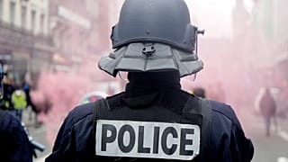 Despliegue policial en Francia por las marchas contra la reforma de las pensiones.