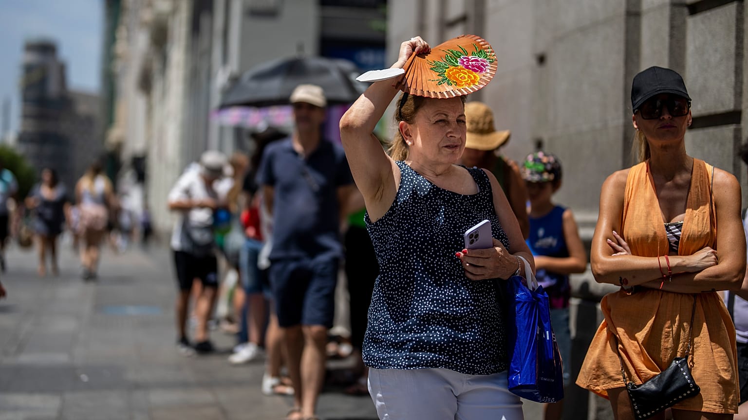Hitze in Madrid (Aufnahme vom 18. 7. 2022)