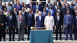 Charles III. beim Commonwealth-Treffen in London am 5. Mai 2023