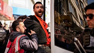 Mai-Demo nahe des Taksim-Platzes in Istanbul.