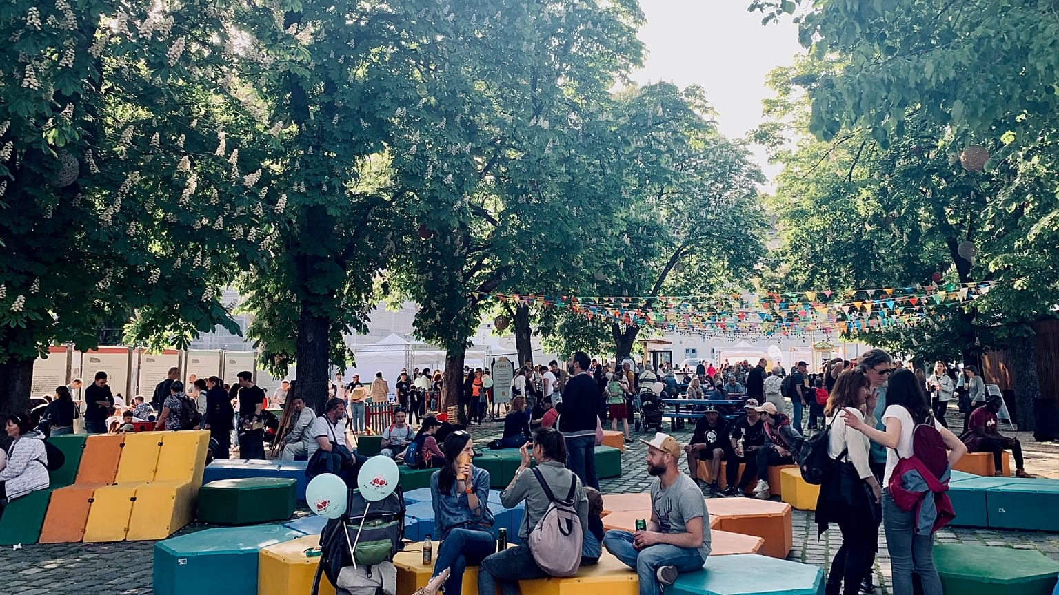 Majális a budapesti Városháza Parkban, 2023. május 1-én