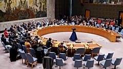 اجتماع لمجلس الأمن التابع للأمم المتحدة  في مقر الأمم المتحدة، 24 أبريل 2023 .