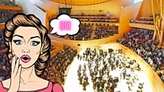 LA Philharmonic Orchestra - the scene of quite the performance