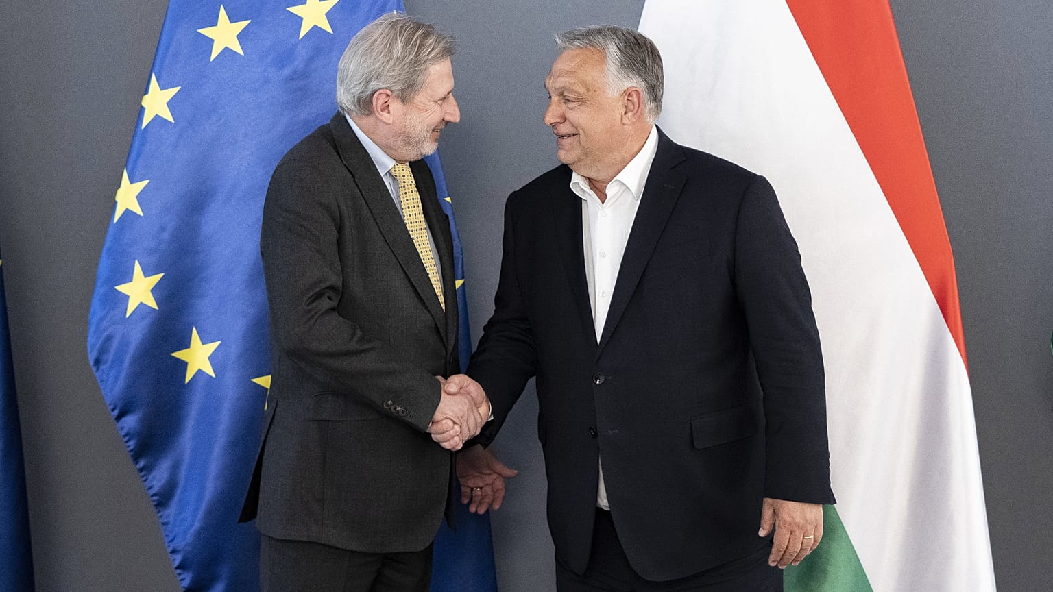 Johannes Hahn és Orbán Viktor