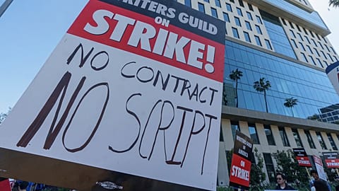 WGA Strike in action