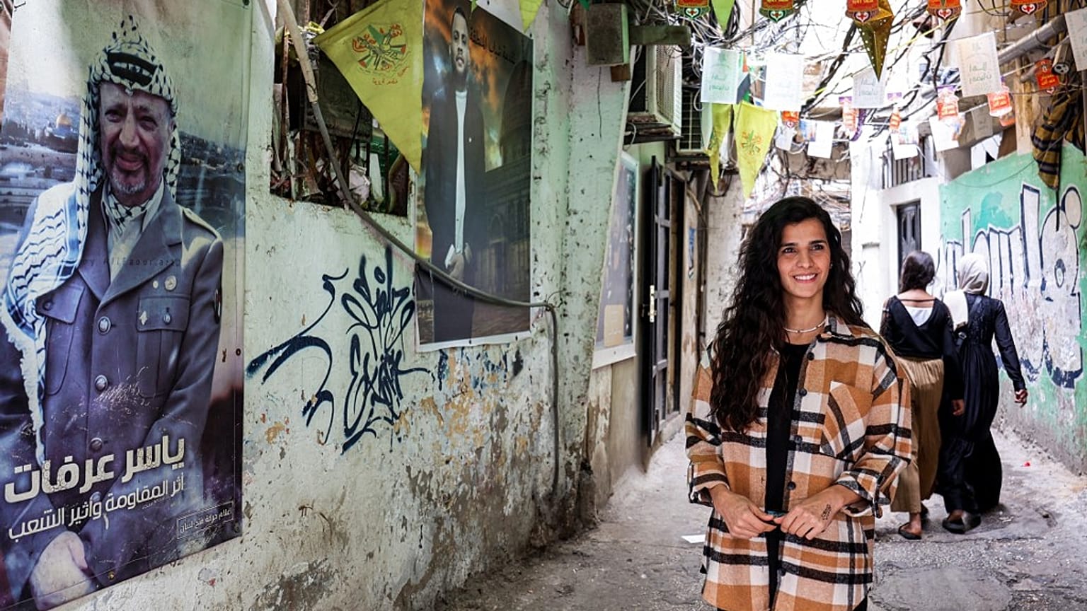 لاجئة فلسطينية في مخيم شاتيلا في لبنان